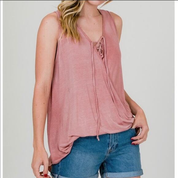 Sleeveless tank top in pink  medium large - Picture 3 of 7